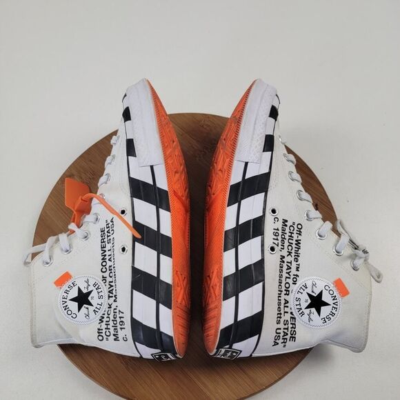 Converse Chuck Taylor All Star 70 Hi Off-White-163862C Virgil Abloh Mens Sz 8 - Picture 10 of 15